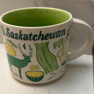 Starbucks Been There Series Mug with Green Accents Saskatchewan